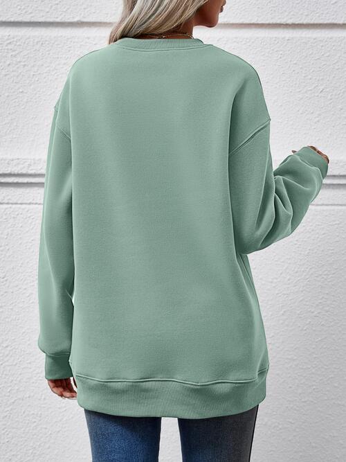 Stilla | Træ Grafik Drop Skulder Sweatshirt