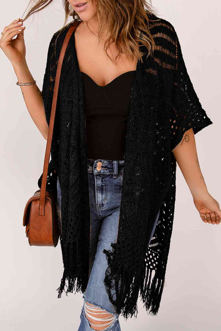 Stilla | Hem Slid Åben Front Cardigan