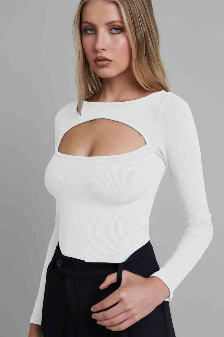 Stilla | Ribbet Langærmet Bodysuit