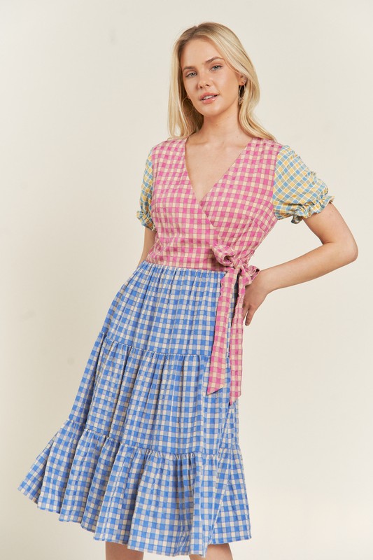 Stilla | Gingham Kjole
