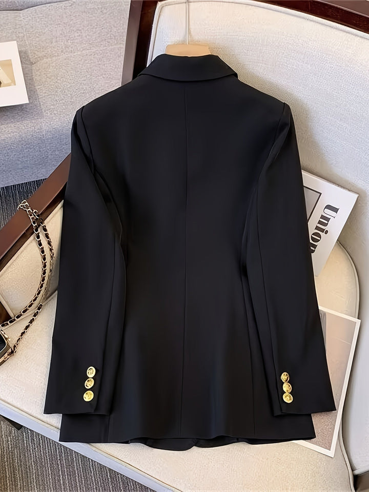 Stilla | Elegant Business Slim Blazer med gyldne knapper Ideel til alle årstider