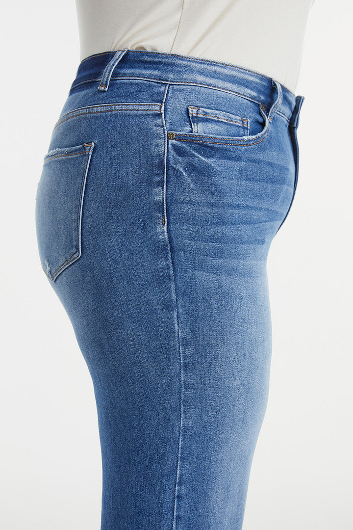 Stilla | Full Size Høj Talje Cat's Whisker Wide Leg Jeans