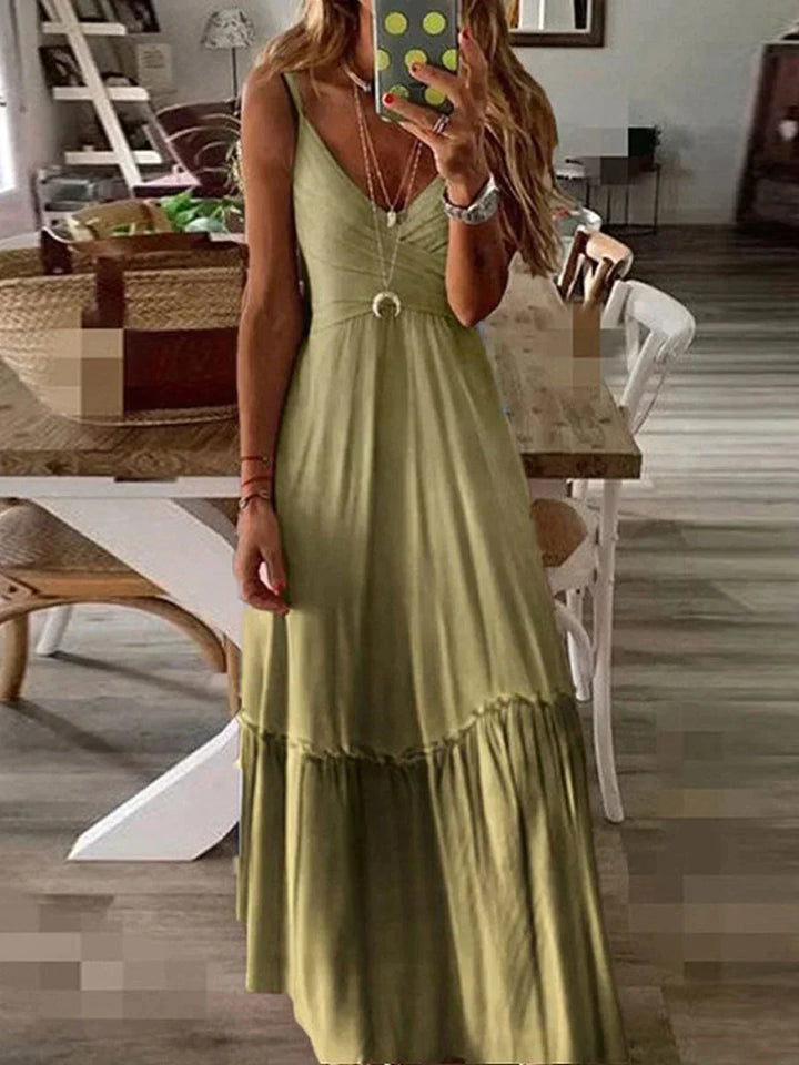 Stilla | Elegante Afslappet Lang Sommerkjole