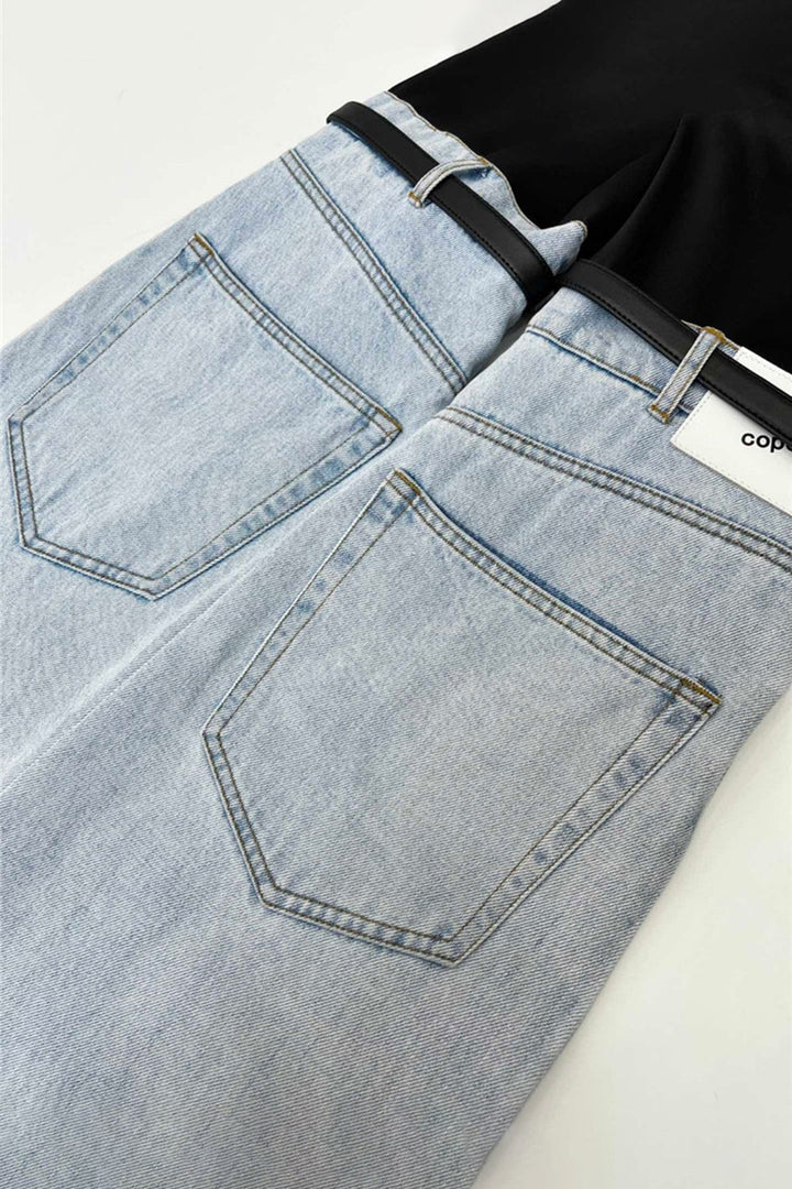 Stilla | Vaskede Jeans Med Lommer