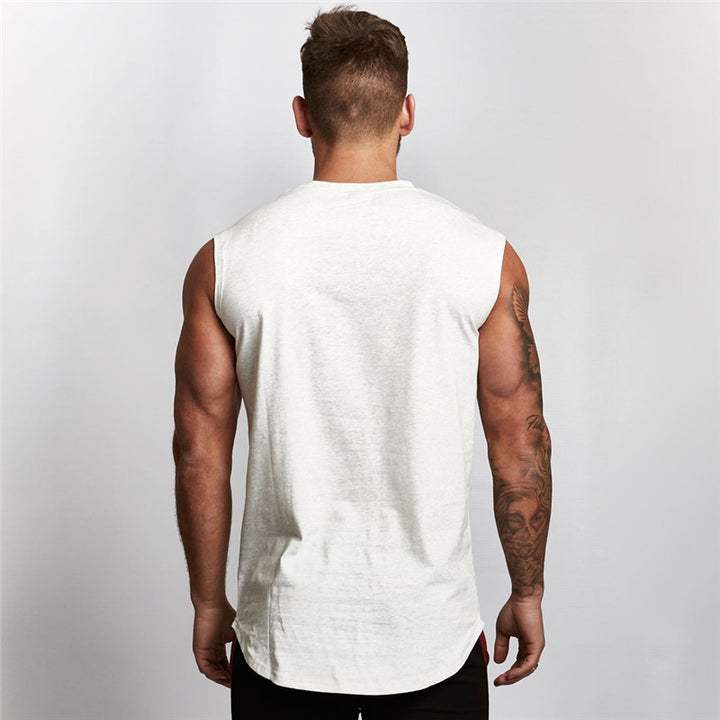 Herrer ærmeløs fitnessshirt med kropsnær pasform Stilla