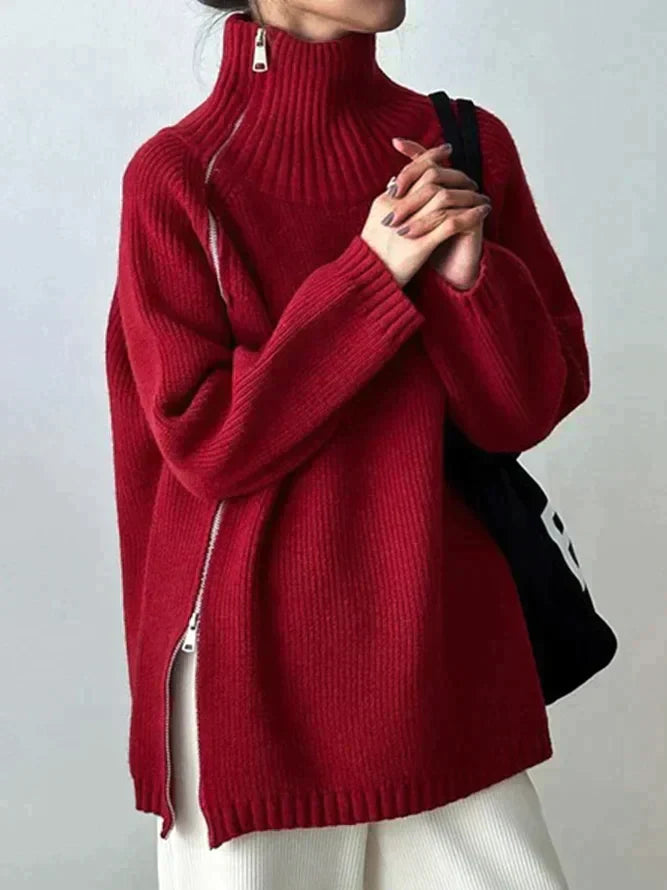 Stilla | Pullover I Ensfarvet Cashmere