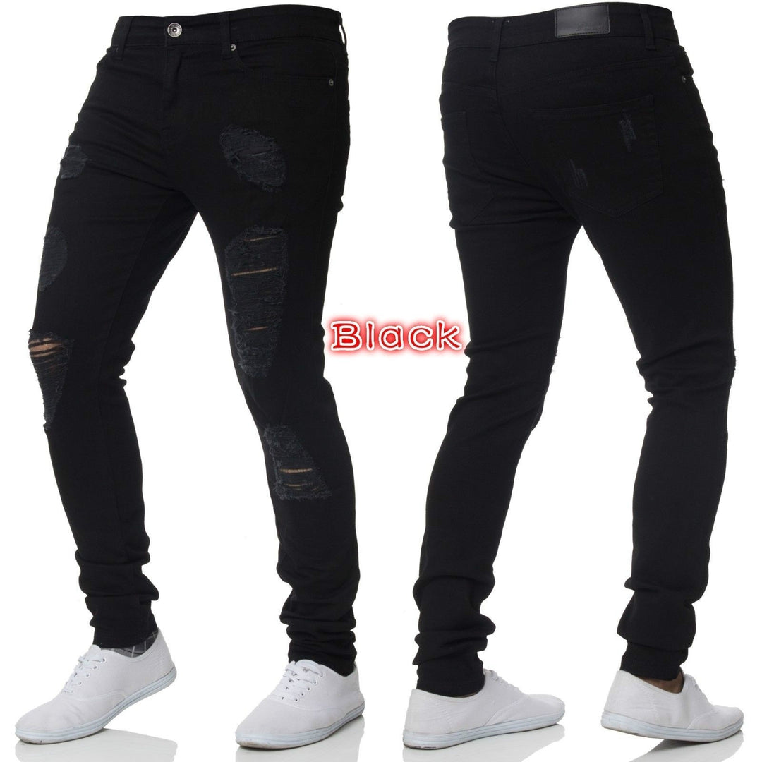 Herre mode Skinny Jeans med usædvanlige Destroyed-detaljer og optimal bærekomfort Stilla