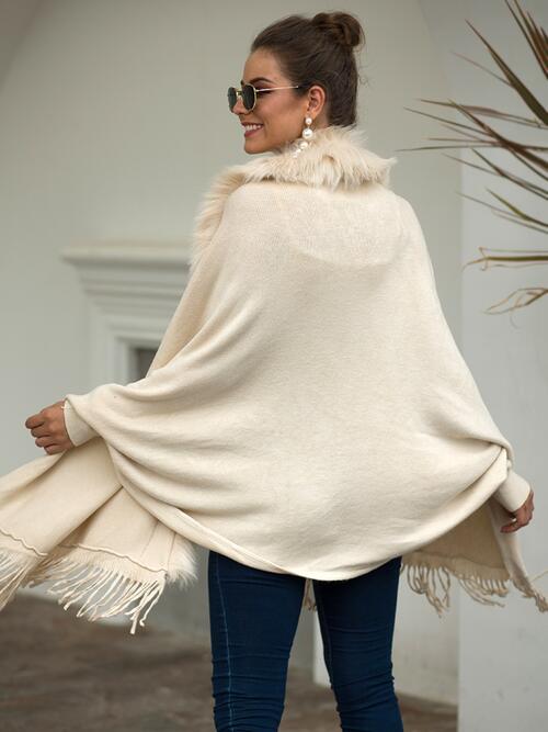 Stilla | Åben Front Langærmet Poncho