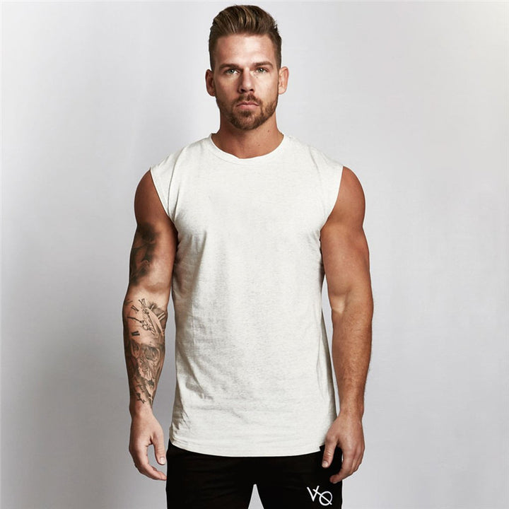 Herrer ærmeløs fitnessshirt med kropsnær pasform Stilla