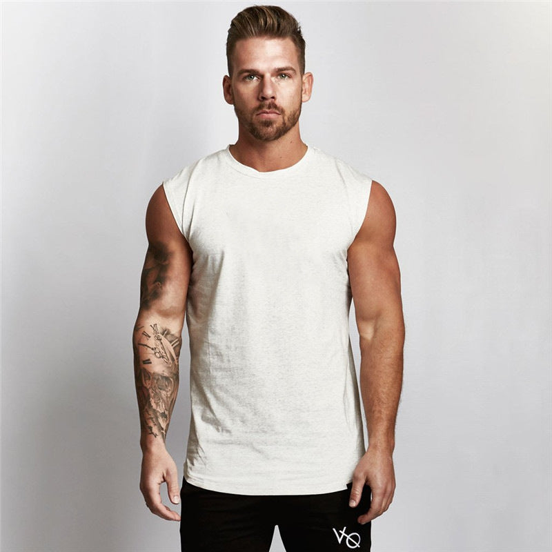 Herrer ærmeløs fitnessshirt med kropsnær pasform Stilla