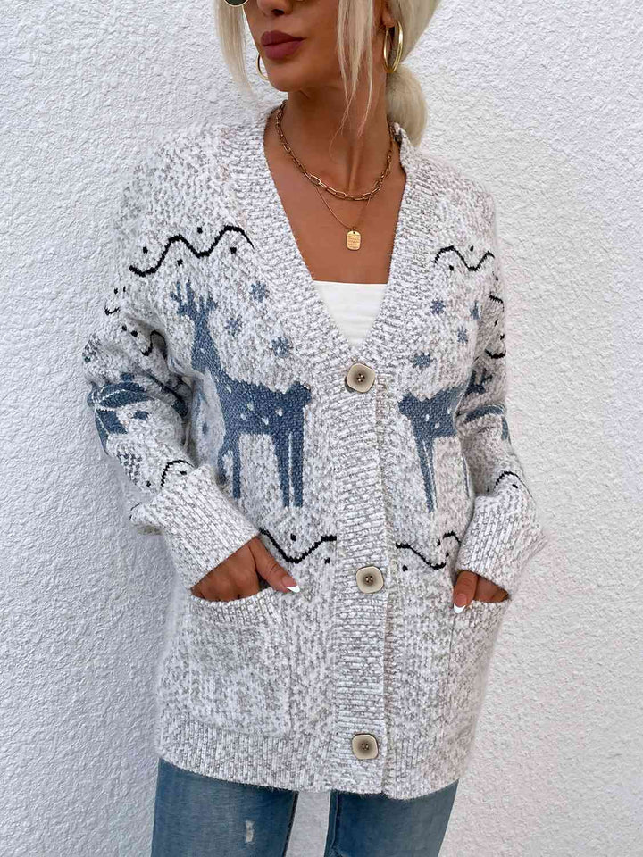 Stilla | Knappende Cardigan Med Lommer