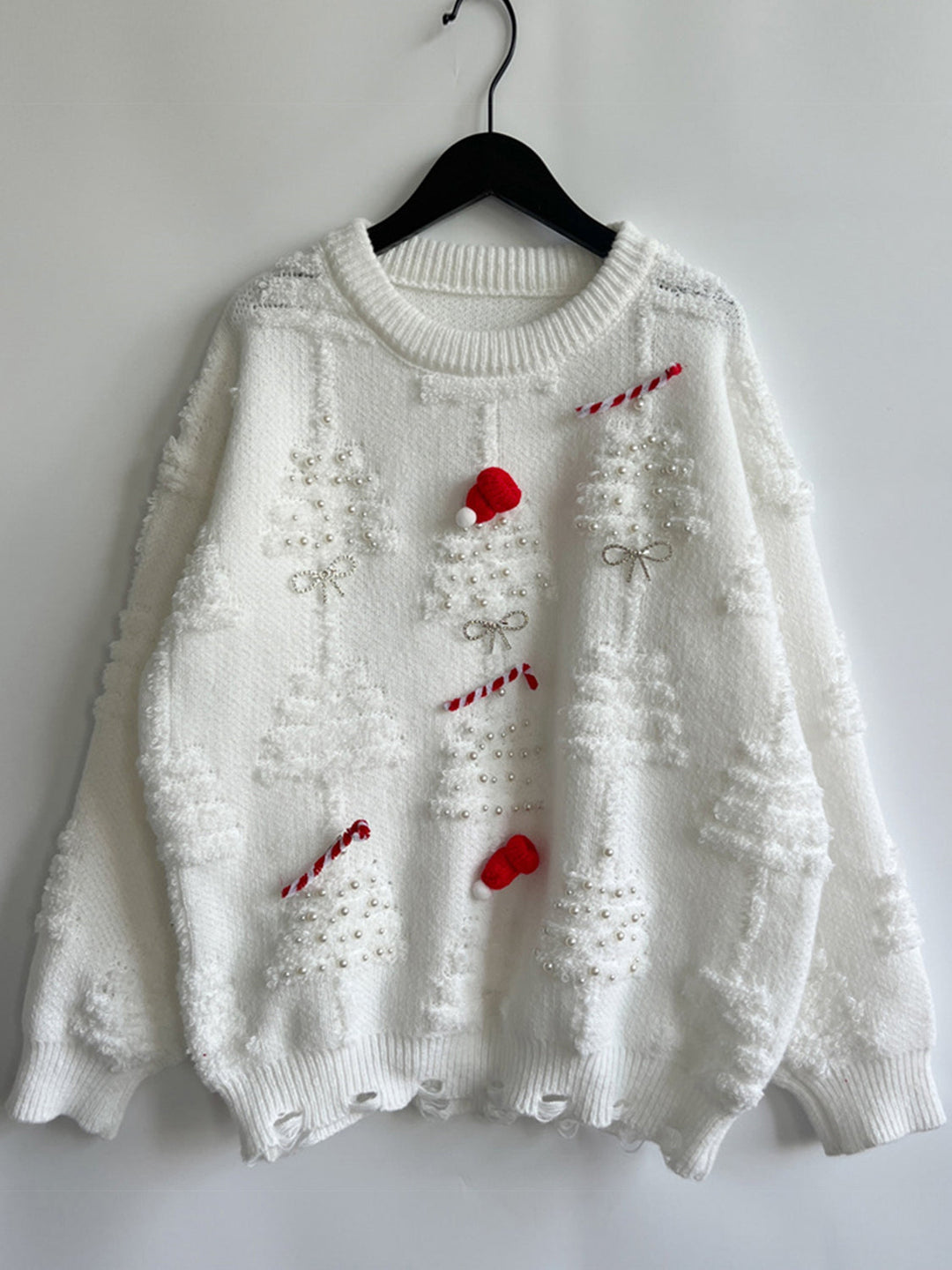 Stilla | Detaljeret Rund Hals Langærmet Sweater