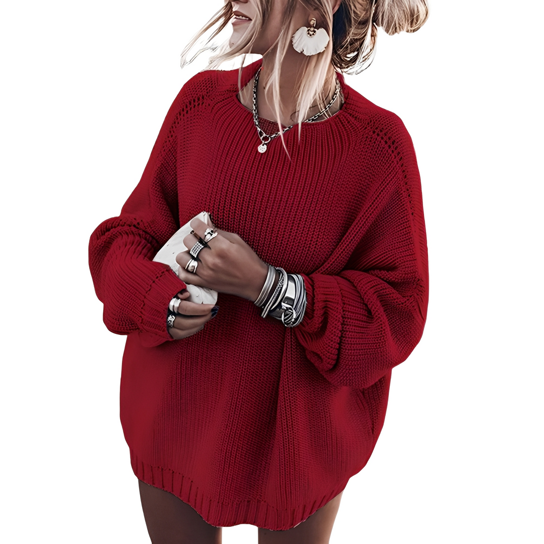 Stilla | Dame Sweater I Bred Grovstrik-Design