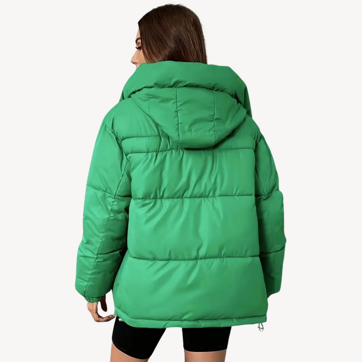 Stilla | Dame Hoodie Pufferjakke