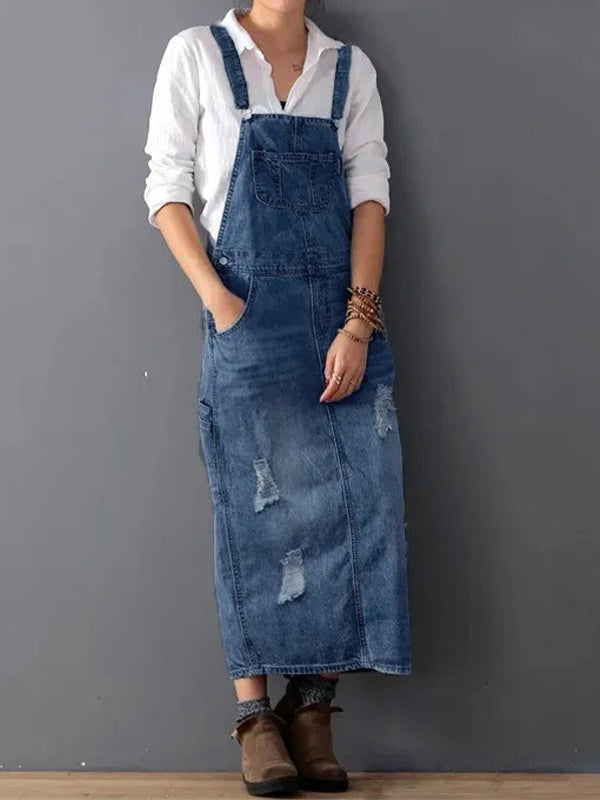 Stilla | Casual Denim Spaghetti Dress
