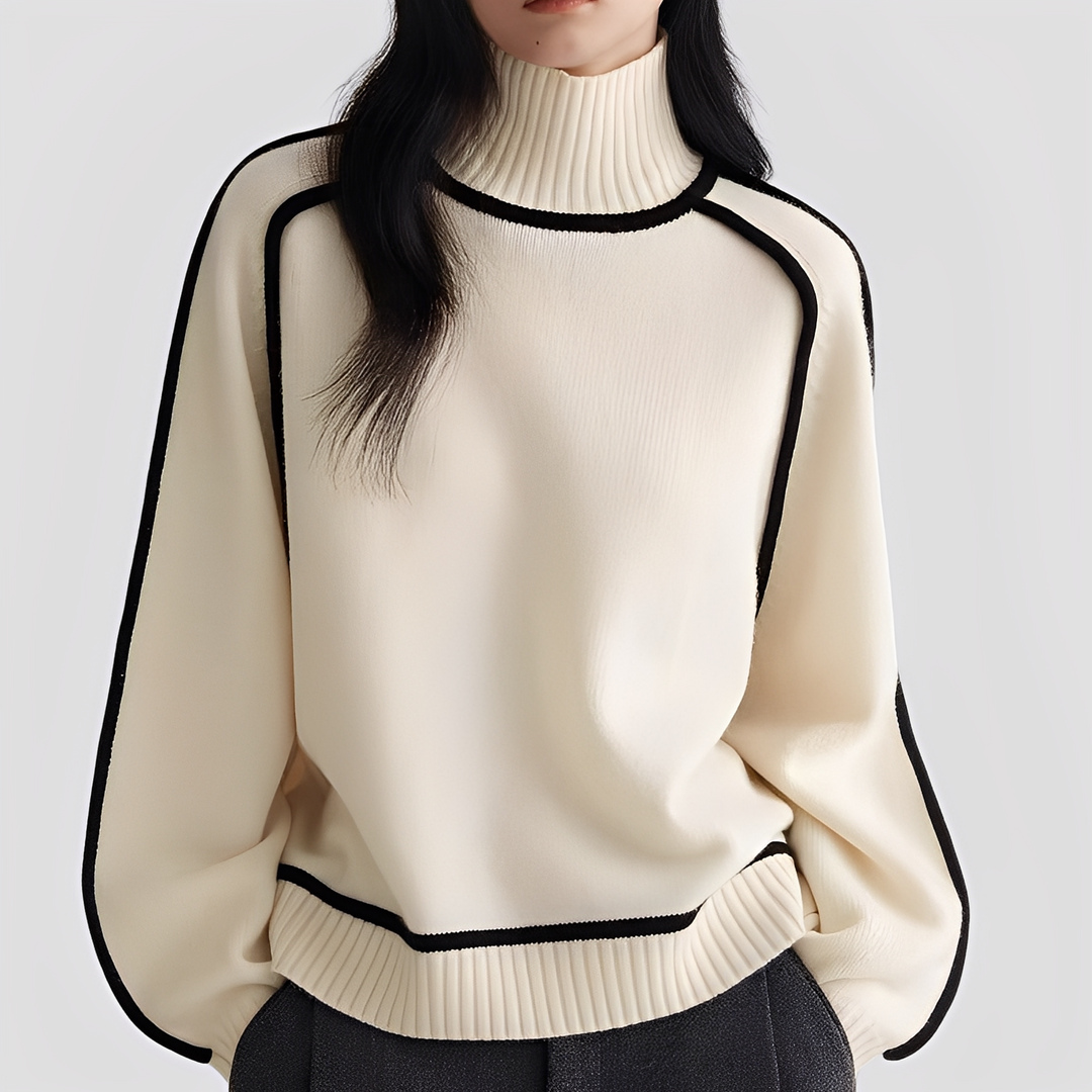 Stilla | Elegant, Afslappet Dame-Rullekravepullover