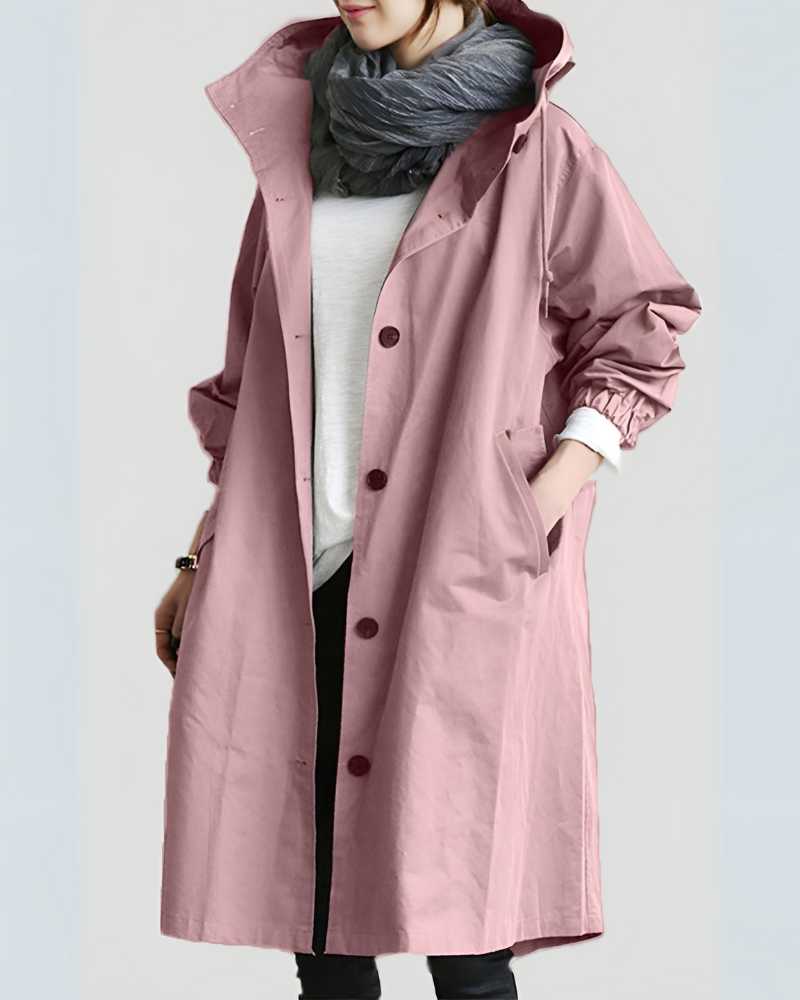 Stilla | Klassisk trenchcoat med hætte