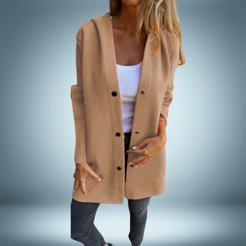 Stilla | Elegant Trenchcoat Med Hætte