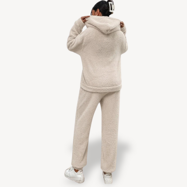 Stilla | Dame Fleece-Loungewear-Sæt Træningsdragt