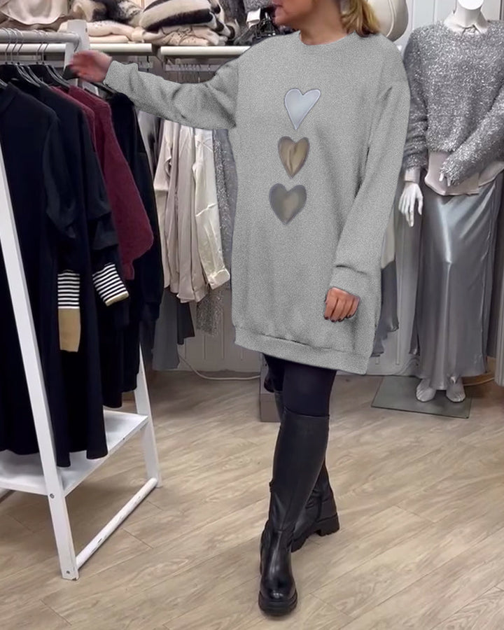 Stilla | Shift Hjerte Mønster Casual