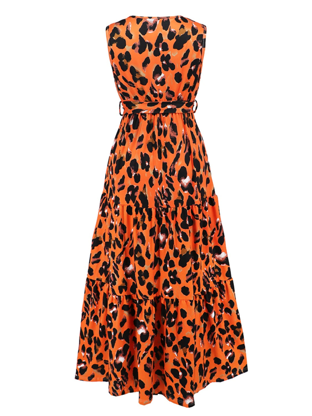Stilla | Printet Surplice Tiered Tank Kjole