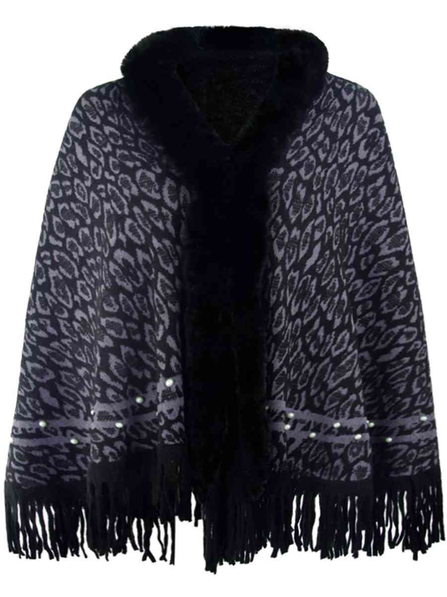 Stilla | Fringed Hem Poncho