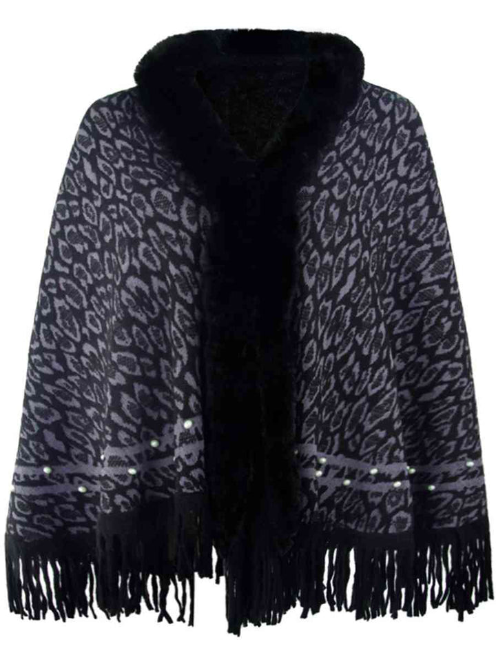 Stilla | Fringed Hem Poncho