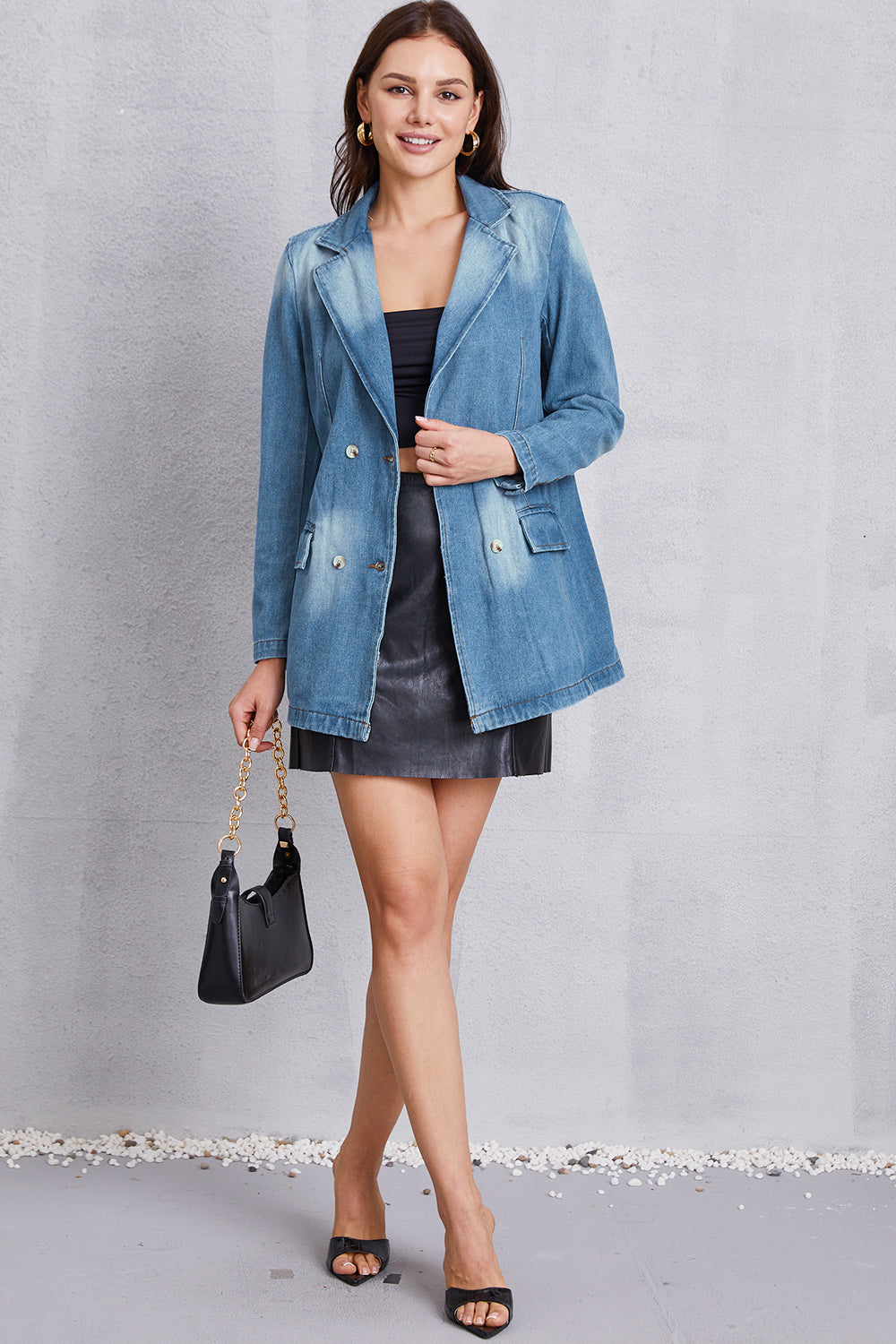 Stilla | Krave Vasket Denim Top