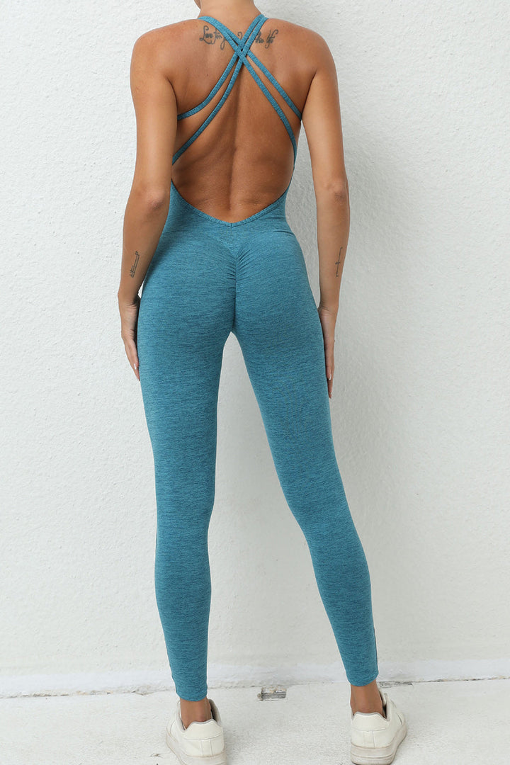 Stilla | Scoop Neck Ærmeløs Aktiv Jumpsuit