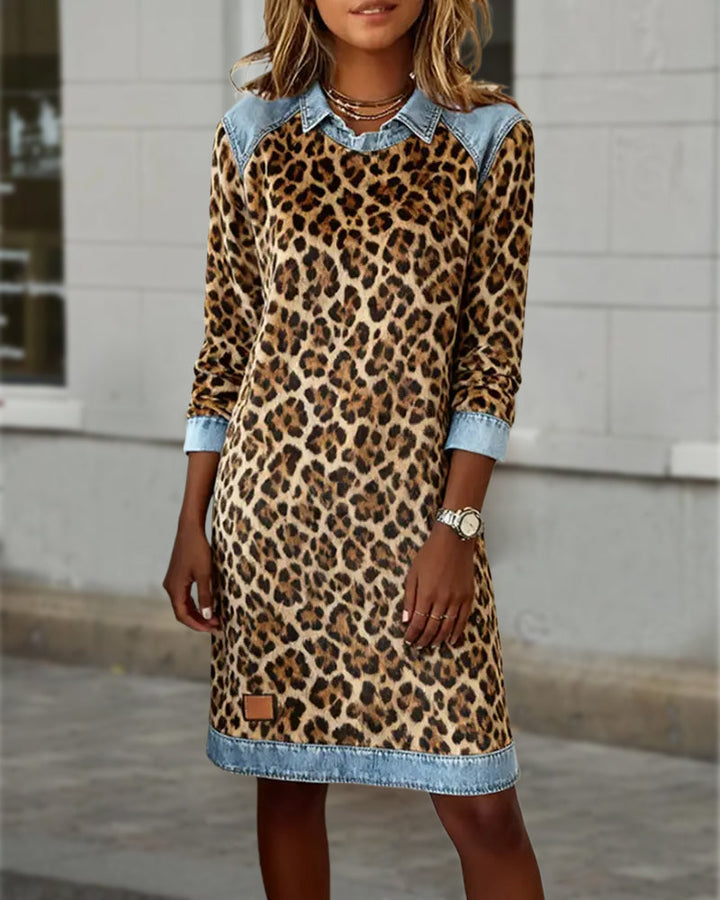 Stilla | Revers leopardmønster shift