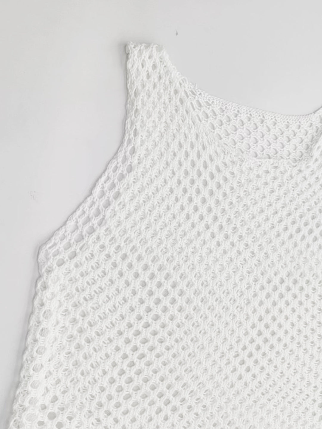 Stilla | Hem Hollow Out Slevless Cover up
