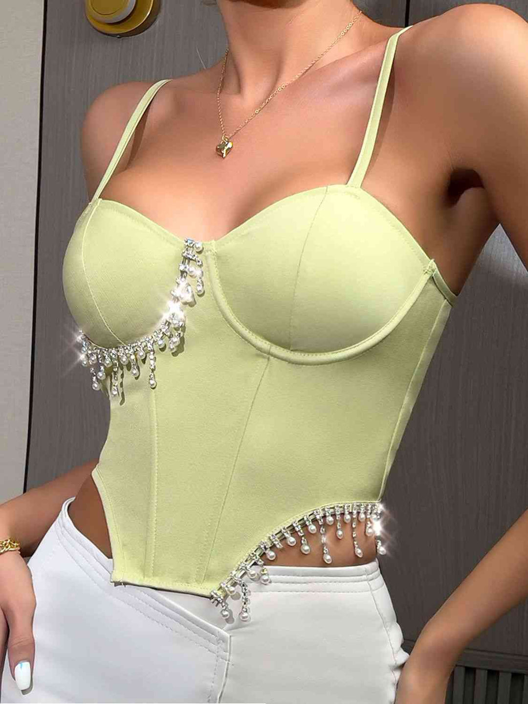 Stilla | Sweetheart Neck Baglomme Tanktop