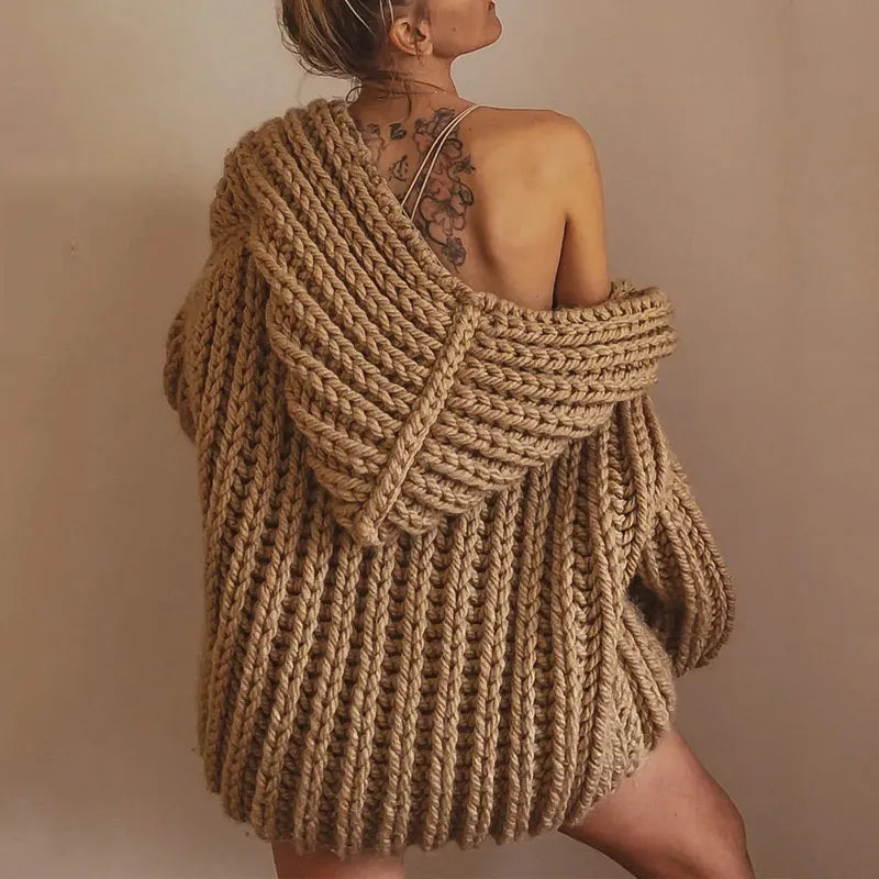 Stilla | Cozy Oversized Strik Hoodie Sweater