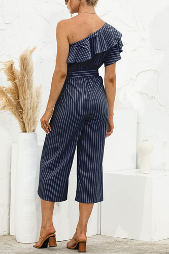 Stilla | Single Shoulder Tie Waist Jumpsuit
