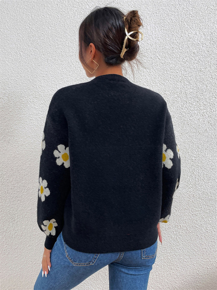 Stilla | Rund Hals Lantern Ærme Sweater