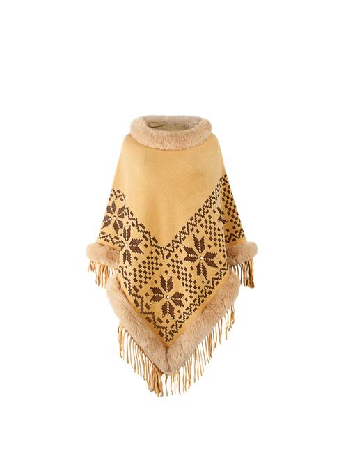 Stilla | Geometrisk Cape Ærme Poncho