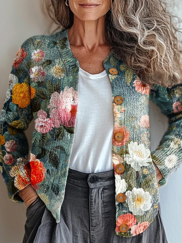 Stilla | Romantisk Blomsterjakke