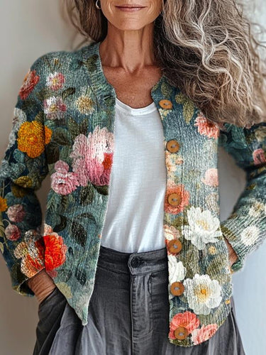 Stilla | Romantisk Blomsterjakke
