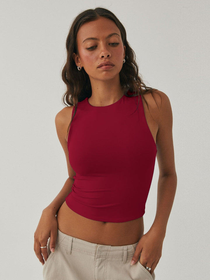 Stilla | V Hals Cropped Tank