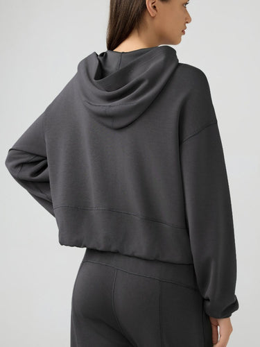 Stilla | Zip Up Dropped Shoulder Active Hooded