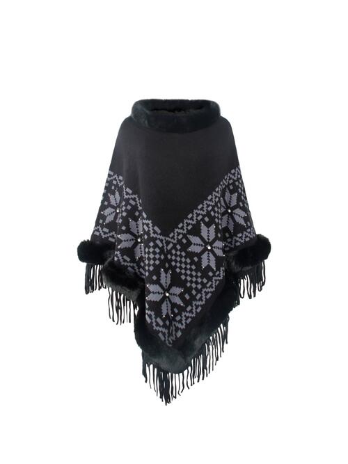 Stilla | Geometrisk Cape Ærme Poncho