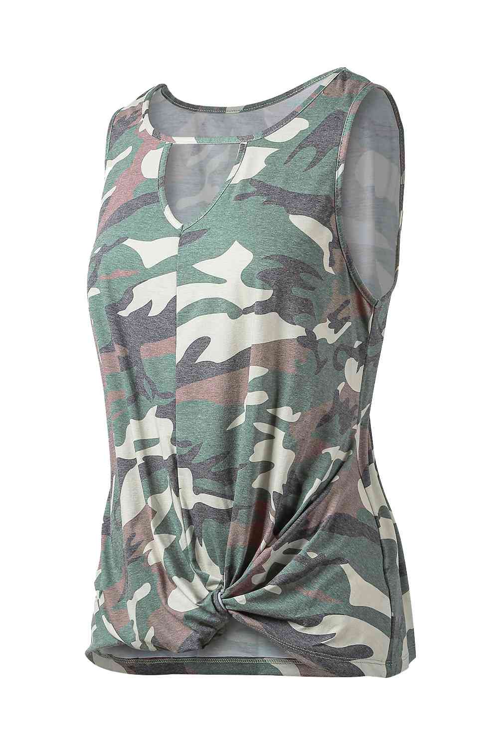 Stilla | Print Udsnit Kant Detalje Tank