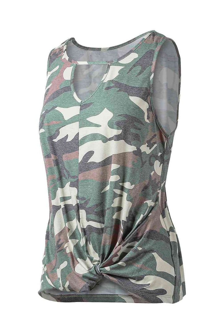 Stilla | Print Udsnit Kant Detalje Tank