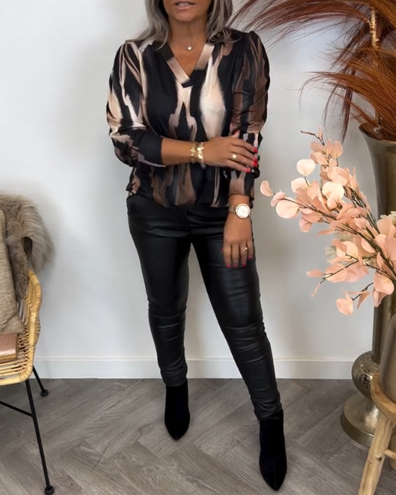 Stilla | Bluse med Kontrastfarver