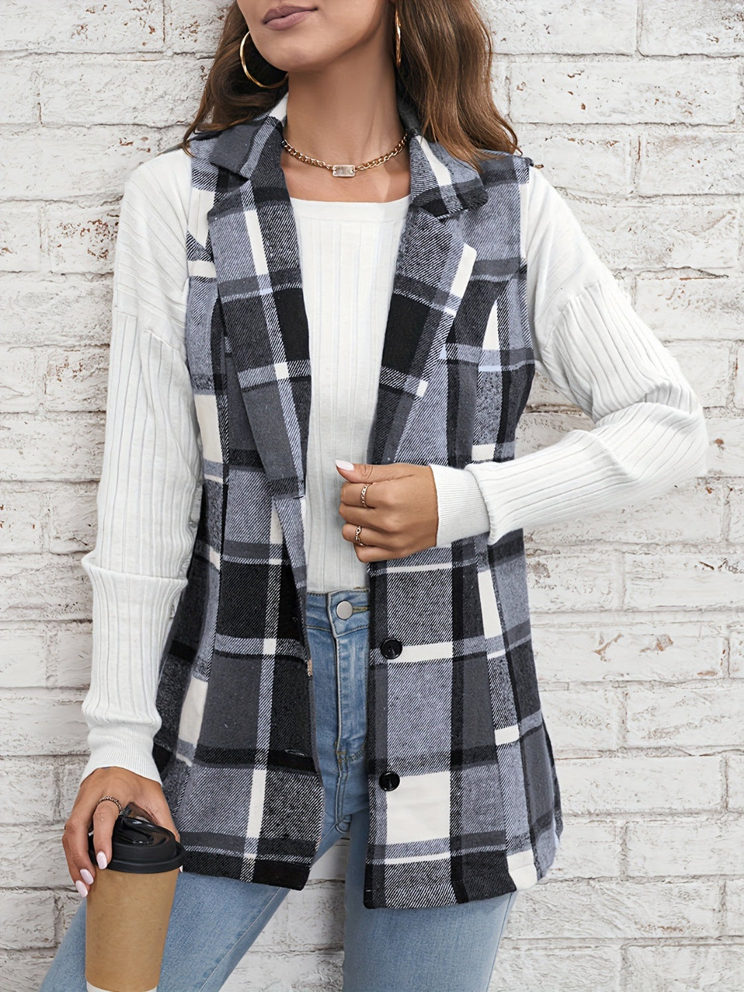 Stilla | Button Down Vest Frakke