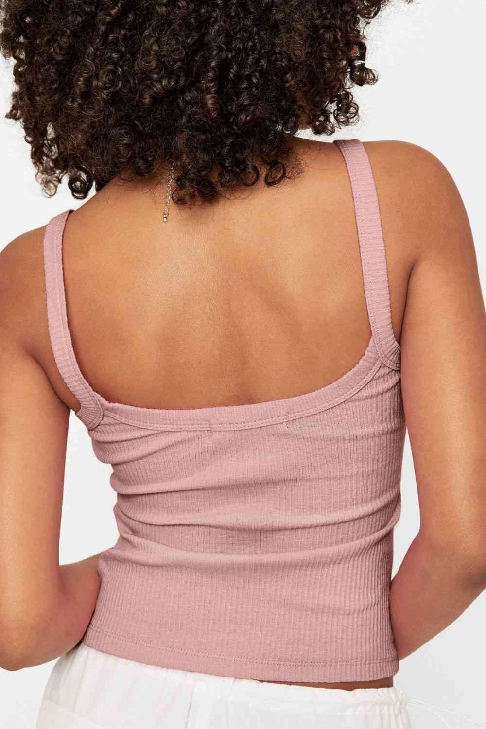 Stilla | Dine Drømme Ribbet Cropped Cami