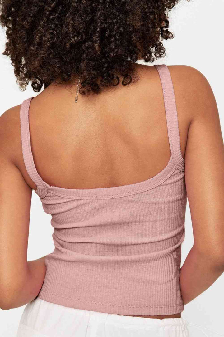 Stilla | Dine Drømme Ribbet Cropped Cami