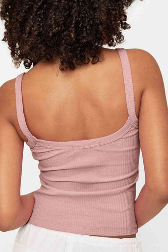 Stilla | Dine Drømme Ribbet Cropped Cami