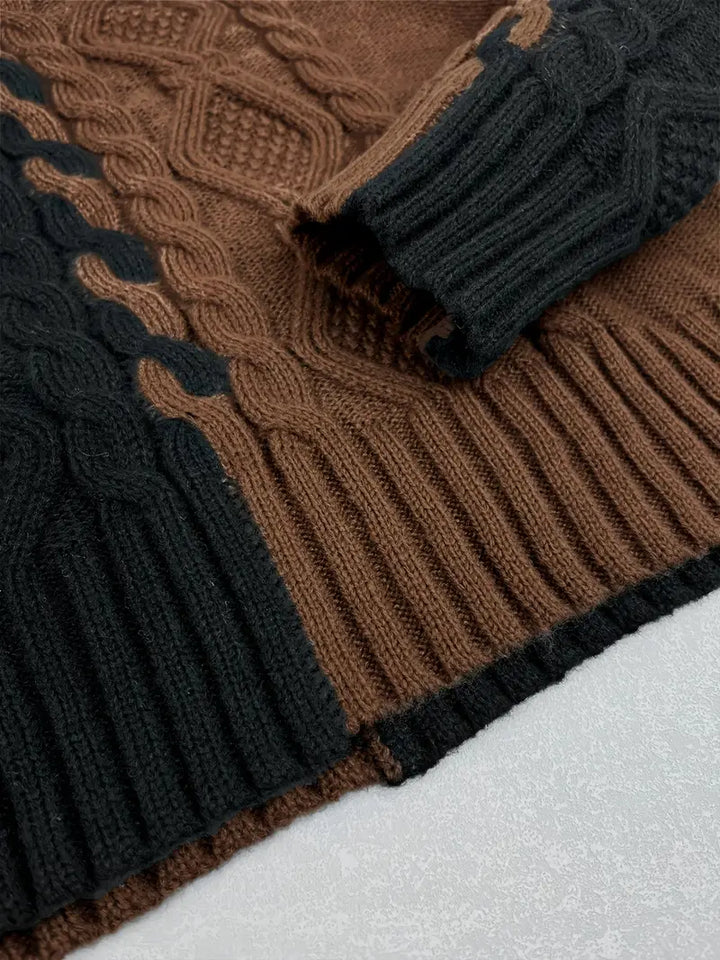 Stilla | Rullekravepullover Af Groft Maskevarer
