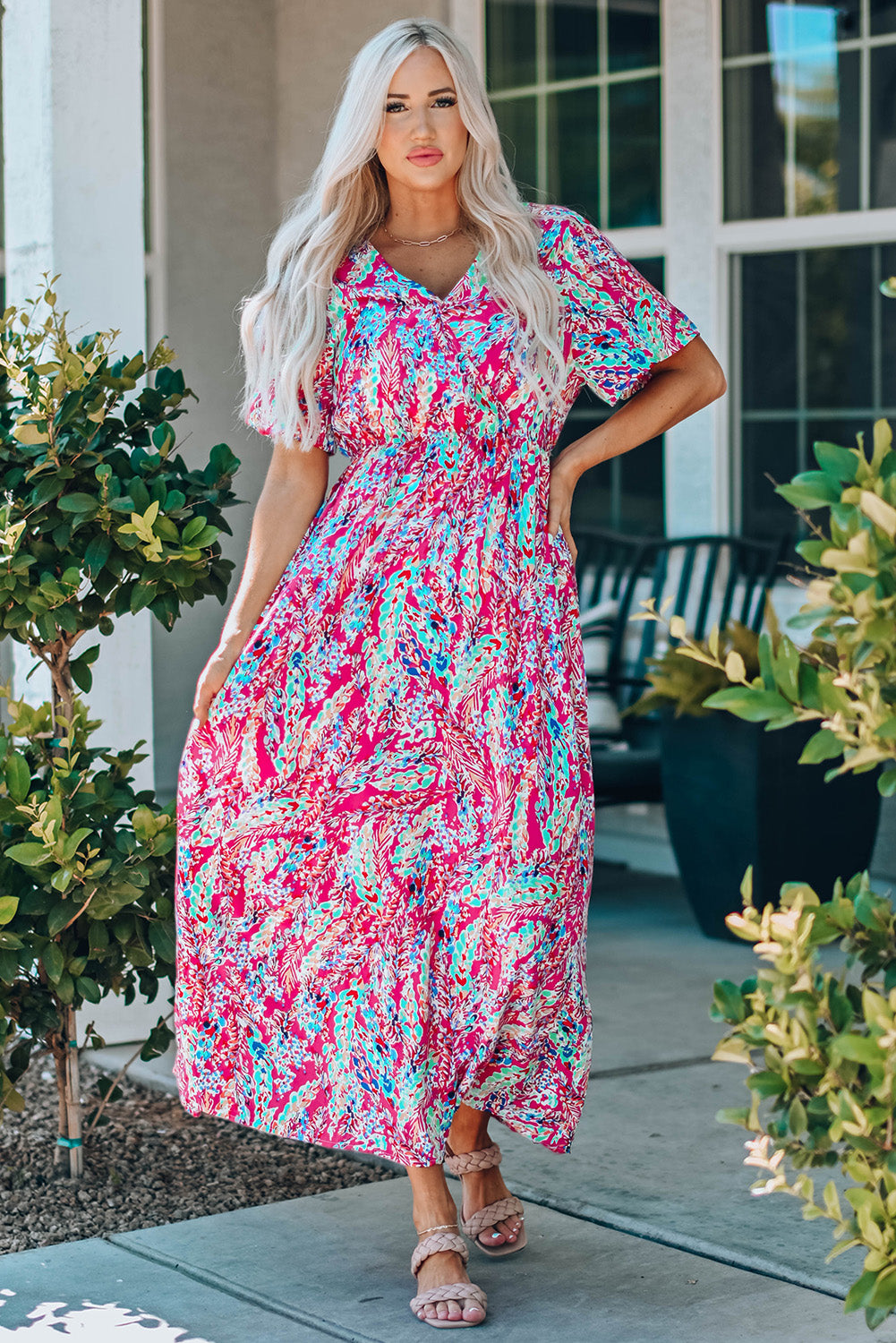 Stilla | V-Hals Maxi Kjole